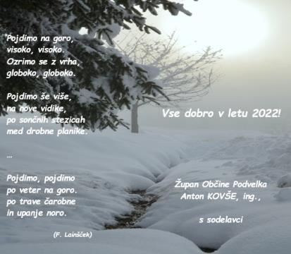 Voščilo župana Občine Podvelka s sodelavci